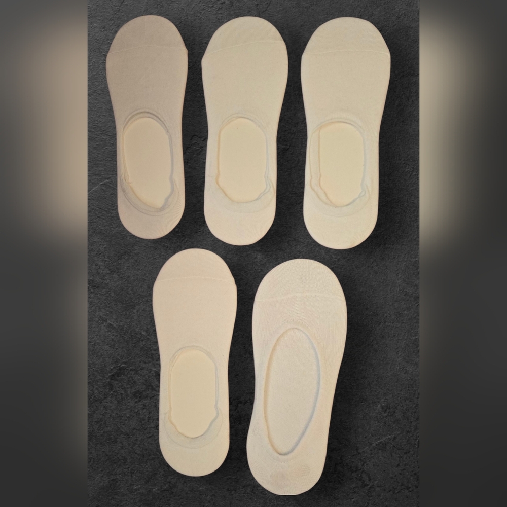 White No-Show Socks for Women- New